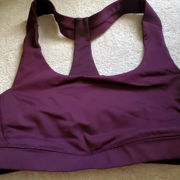 lululemon athletica Other - Lululemon Fast Lane Bra Black Cherry 6